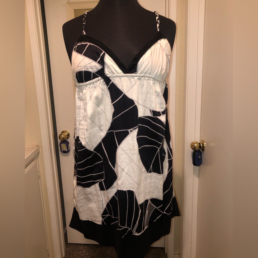 o'neill vintage beige & black dress